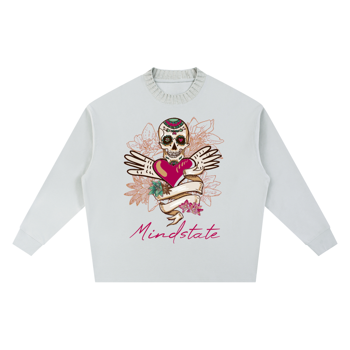 Sweater,Streetwear,Embroided,Oversized