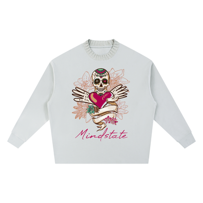 Sweater,Streetwear,Embroided,Oversized