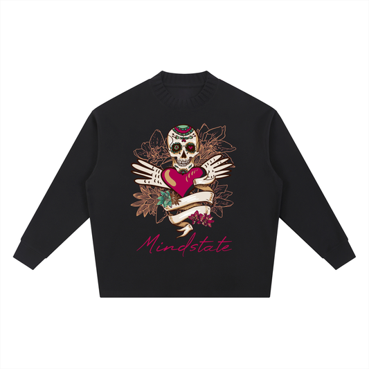 Sweater,Streetwear,Embroided,Oversized